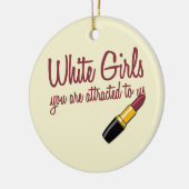 白人の女の子 セラミックオーナメント (左)