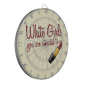 白人の女の子 ダーツボード (正面左)