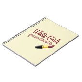 白人の女の子 ノートブック (左側)