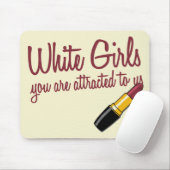 白人の女の子 マウスパッド (マウス)