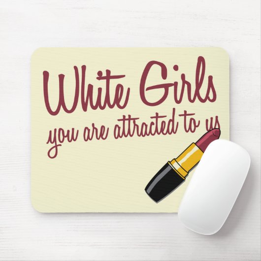 白人の女の子 マウスパッド (マウス)