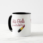 白人の女の子 マグカップ (正面左)