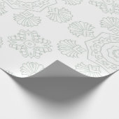 白人の民族パターン ラッピングペーパー (角)