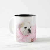 白人の男性および女性 ツートーンマグカップ (正面左)