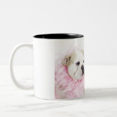 白人の男性および女性 ツートーンマグカップ (左)