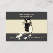 白人の画絵画家のサービスのホーム改善 名刺 (裏面)