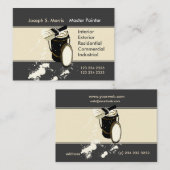 白人の画絵画家のサービスのホーム改善 名刺 (正面/裏面)