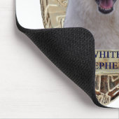 白人の羊飼いによって保護される マウスパッド (コーナー)