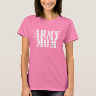 白人の軍隊のお母さんの女性のワイシャツ Tシャツ