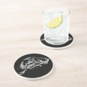 白人の邪悪なサメ コースター (側面)