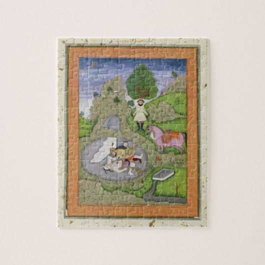 白人の鬼、イラストレーションをからの殺すRustam ジグソーパズル (縦)