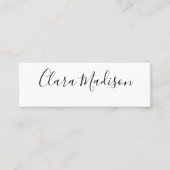 白人ミニマモダンリストのクラシック専門家 コーリングカード (正面)