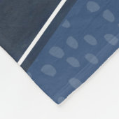 白人写真青一文字 フリースブランケット (角)