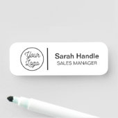 白人従業員名タグ 名札 (インサイチュ)