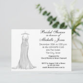 白人気があるブライダルシャワー白 招待状 (スタンド正面)