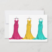 白人気があるブライダルシャワー白 招待状 (裏面)