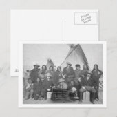 白人男性（バッファロー・ビルを含む）とラコタ2 ポストカード (正面/裏面)