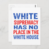 白人至上主義デザイン ポストカード (正面/裏面)
