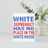 白人至上主義デザイン ポストカード (スタンド正面)