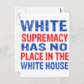 白人至上主義デザイン ポストカード (正面/裏面)
