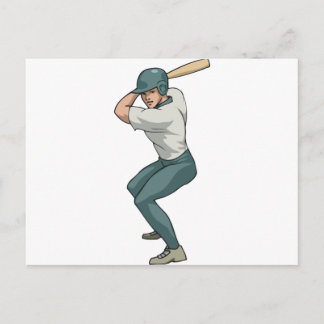 白人野球選手 ポストカード