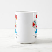 白伝統的のバーセロスの鶏 コーヒーマグカップ (中央)