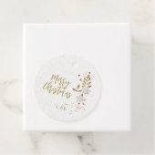 白伝統的ポインセチアとベリーエレガント フェイバータグ (インサイチュ)