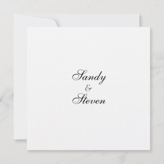 白伝統的結婚式招待状 招待状 (裏面)