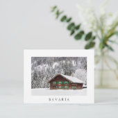 白伝統的葉書の木造家屋 ポストカード (スタンド正面)