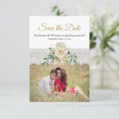 白伝統的金ゴールドバラフローラレース結婚ズ セーブザデート (スタンド正面)