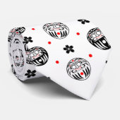 白伝統的黒だるま ネクタイ (ロール)