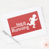 白保ランニングであるグランジ 長方形シール (封筒)