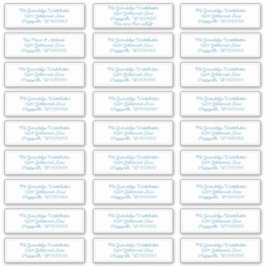 白個の郵送住所 シール