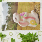 白兎と黄馬 キッチンタオル (折り畳み)