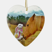 白兎と黄馬 セラミックオーナメント (右)