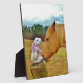 白兎と黄馬 フォトプラーク (側面)