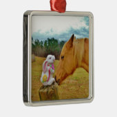 白兎と黄馬 メタルオーナメント (右)