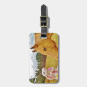 白兎と黄馬 ラゲッジタグ (正面縦)