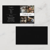 白内障写真丁取用ブラックビジネスカード 名刺 (正面/裏面)