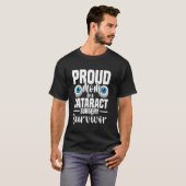 白内障手術を乗り越えた子を持つ自慢の母 Tシャツ (正面フル)