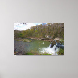 白内障滝、アッパー滝、インディアナ キャンバスプリント