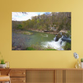 白内障滝、アッパー滝、インディアナ キャンバスプリント (インサイチュ (リビング))