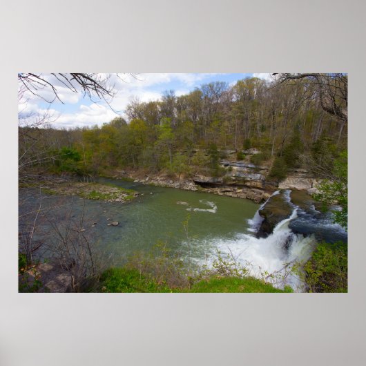 白内障滝、アッパー滝、インディアナ ポスター (正面)