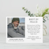 白写真ミニマルの残りの部分の平和発表 案内状 (スタンド正面)