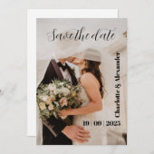 白写真日付仮想呼び出しを保存 シーズンカード (正面/裏面)