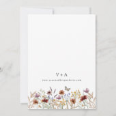 白写真Boho日付の保存 セーブザデート (裏面)