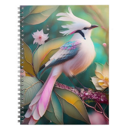 白冠のほほえみ尾のカヤクバト幻想の鳥 ノートブック