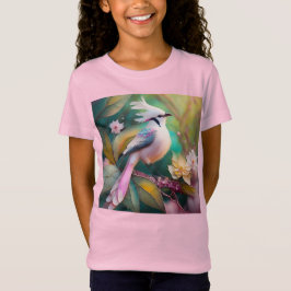白冠のほほえみ尾のカヤクバト幻想の鳥 Tシャツ