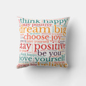 白前向きにワードア数々のートパターン色を表示 クッション (裏面)