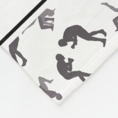 白力士パーソナライズされた名 フリースブランケット (角)